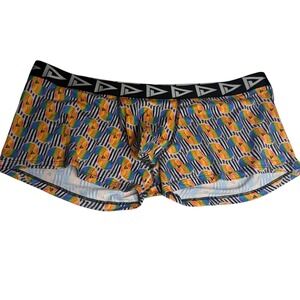 Play Out PF Boxer Brief 3XL Rainbow Geometric Striped Men's‎ Underwear